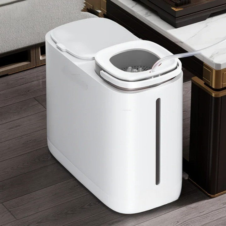 Lisslune | Dual Compartment Dry Wet Section Efficient Modern Home Trash Can
