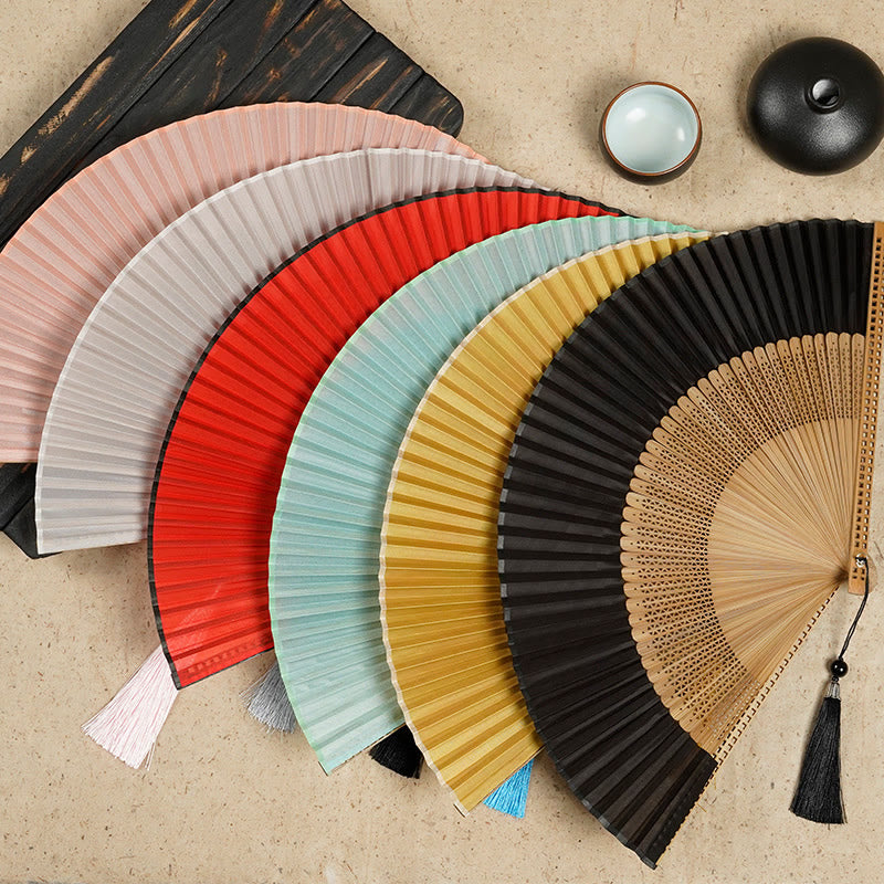 Lisslune | Hand fan made of bamboo silk
