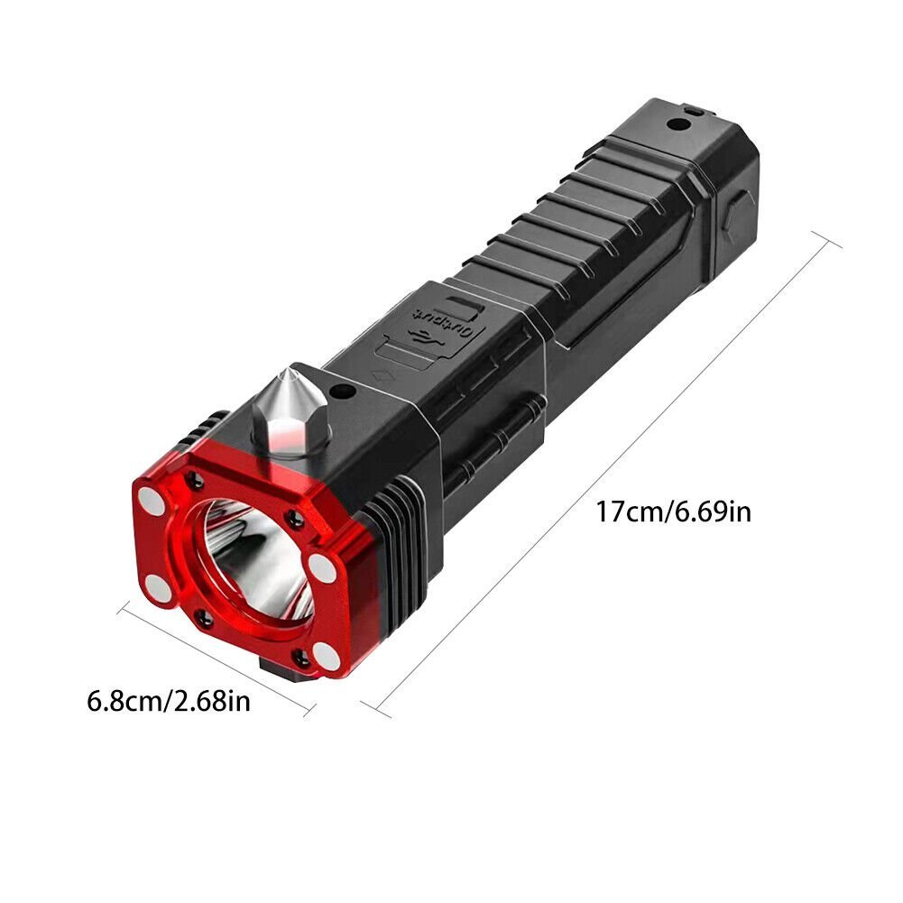 Lisslune | Super Bright Rechargeable LED Handheld Flashlight Portable Spotlight 4 Mode New
