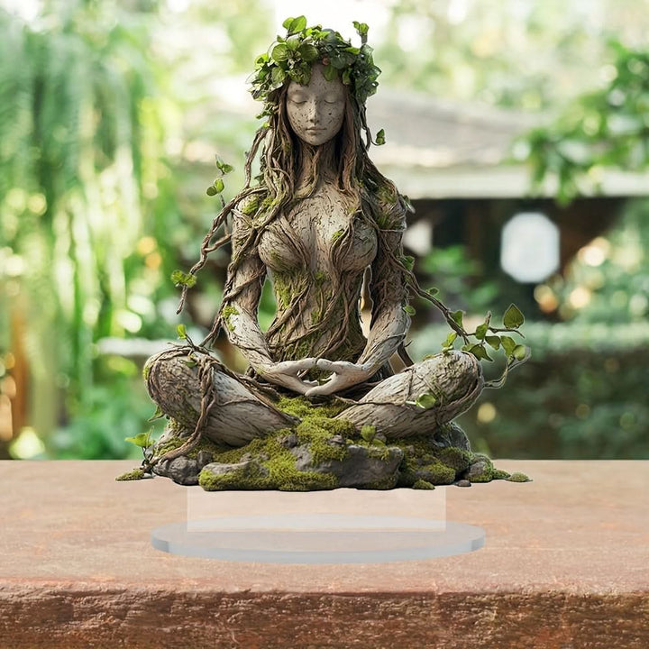Lisslune | 2D Bohemian Goddess Statue Acrylic Decorative Sculpture
