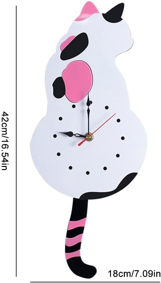 Lisslune | Creative Cute Cat Clock With A Movable Tail