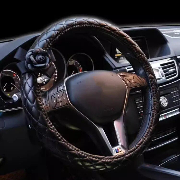 Lisslune | Camellia Steering Wheel Cover