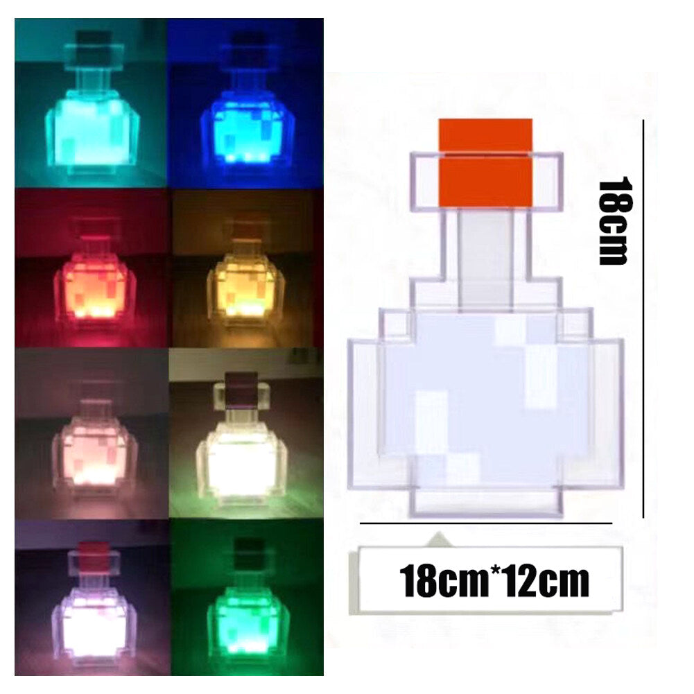 Lisslune | Minecraft Potion Bottle Light, Illuminate your space with a touch of Minecraft magic