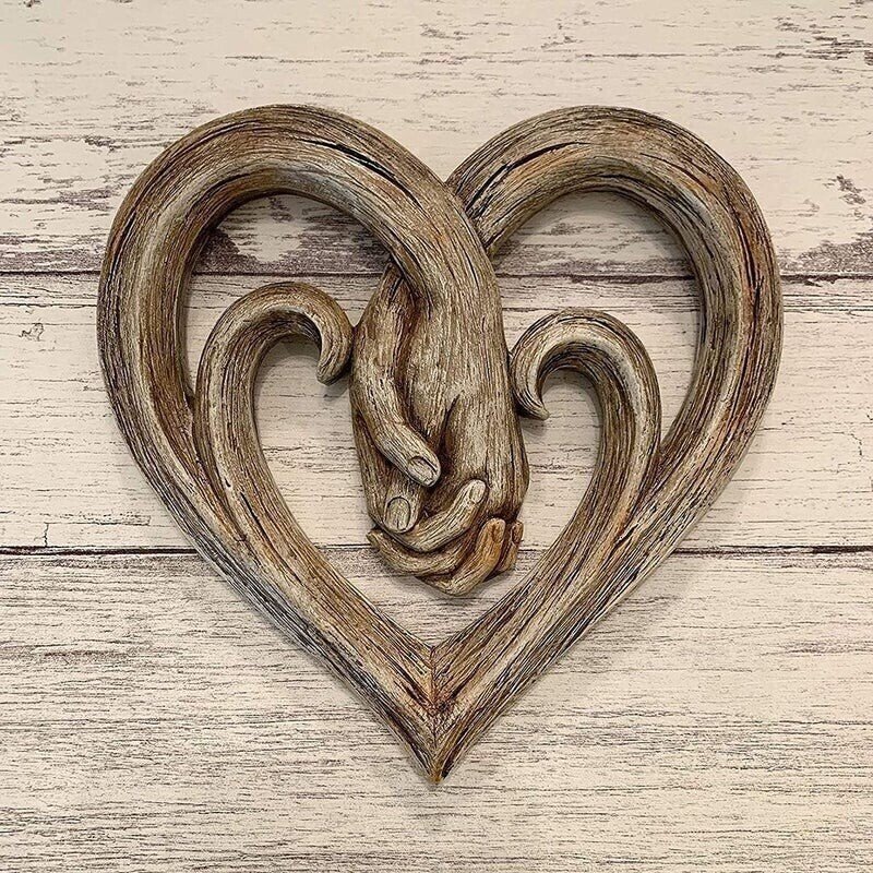 Lisslune | Heart Holding Hands Wall Decor - Forever Love