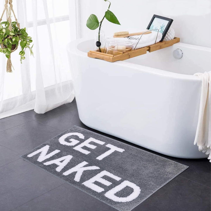Lisslune | Get Naked Bath Mat – Soft tufted bathroom rug