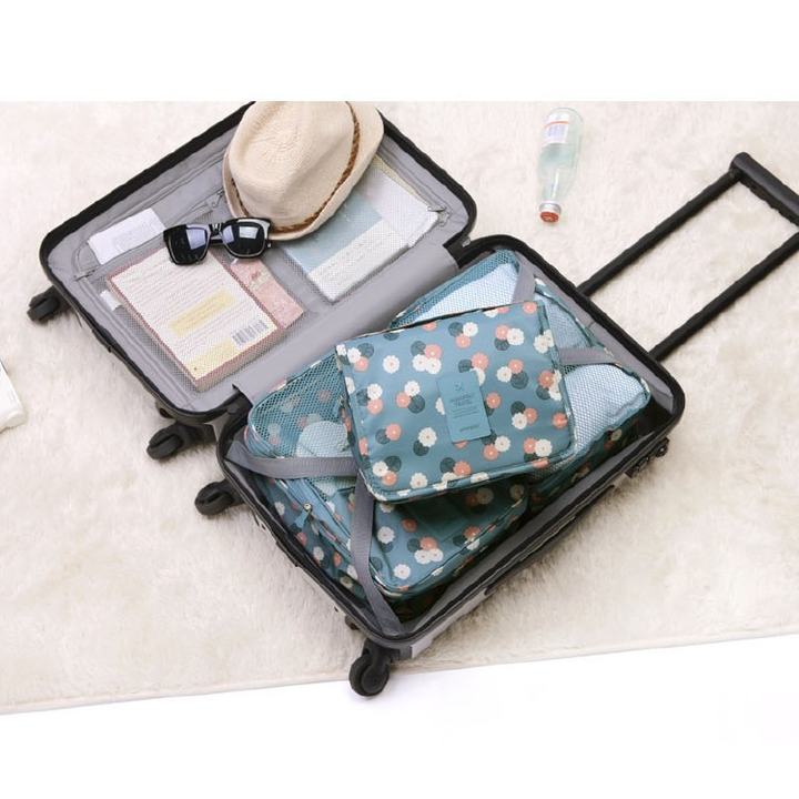 Lisslune | TravelEase – Water-repellent Cosmetic Bag with Hook and Compartments | Travel Toiletry Bag