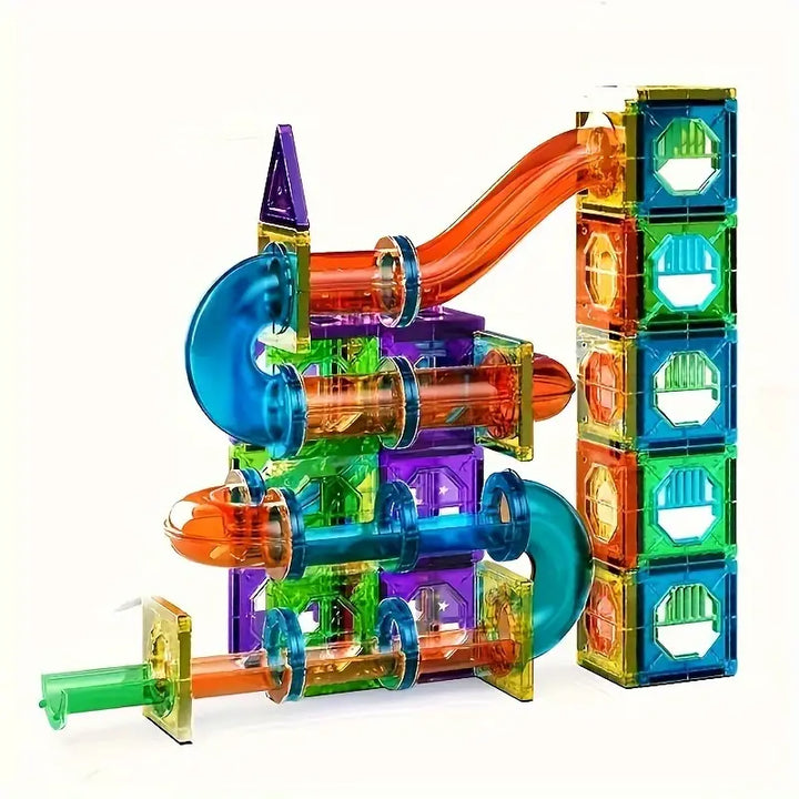 Lisslune | BrightTracks – Magnetic Building Toy with LED (69-Piece Set)