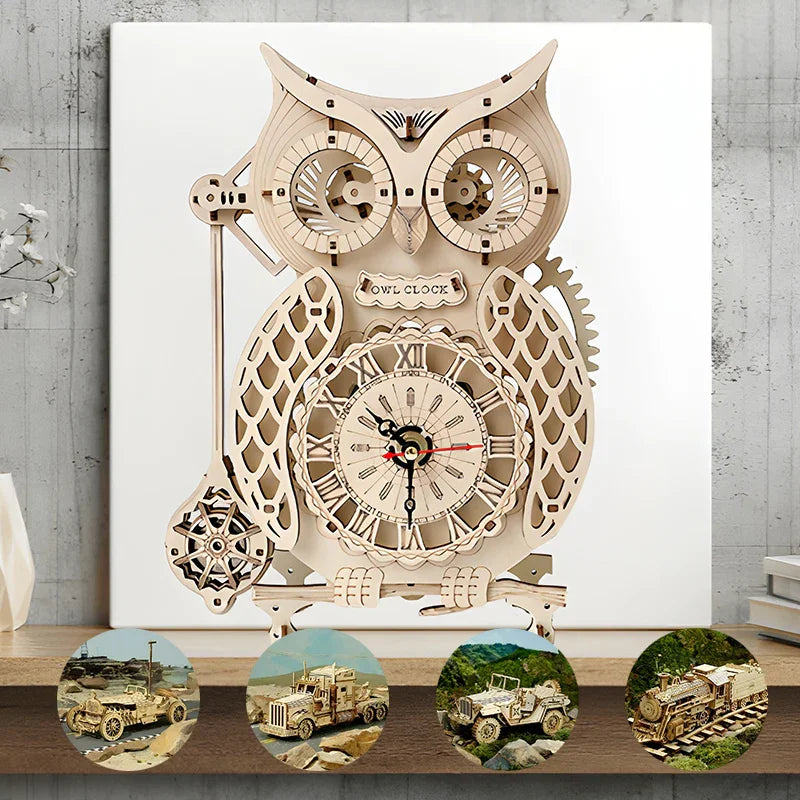 Lisslune | Super Wood Mechanical Model Puzzle Set