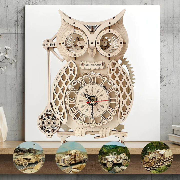 Lisslune | Super Wood Mechanical Model Puzzle Set