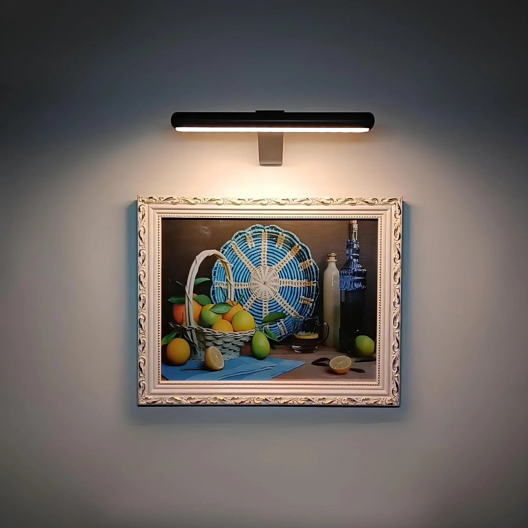 Lisslune | ArtGlow Wireless LED Picture Light – Rechargeable Wall Lamp with Remote & Adjustable Dimming