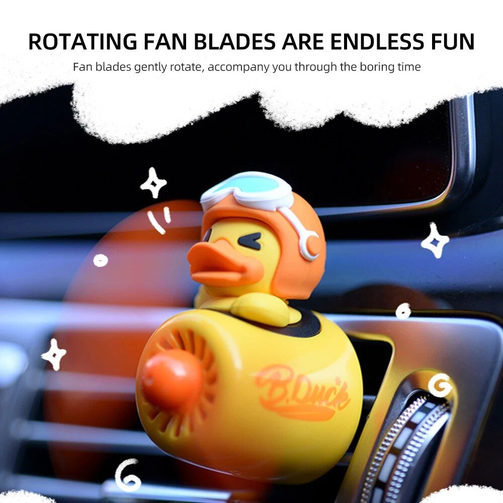 Lisslune | Duck Flyer Car Air Purifier with Rotating Propeller