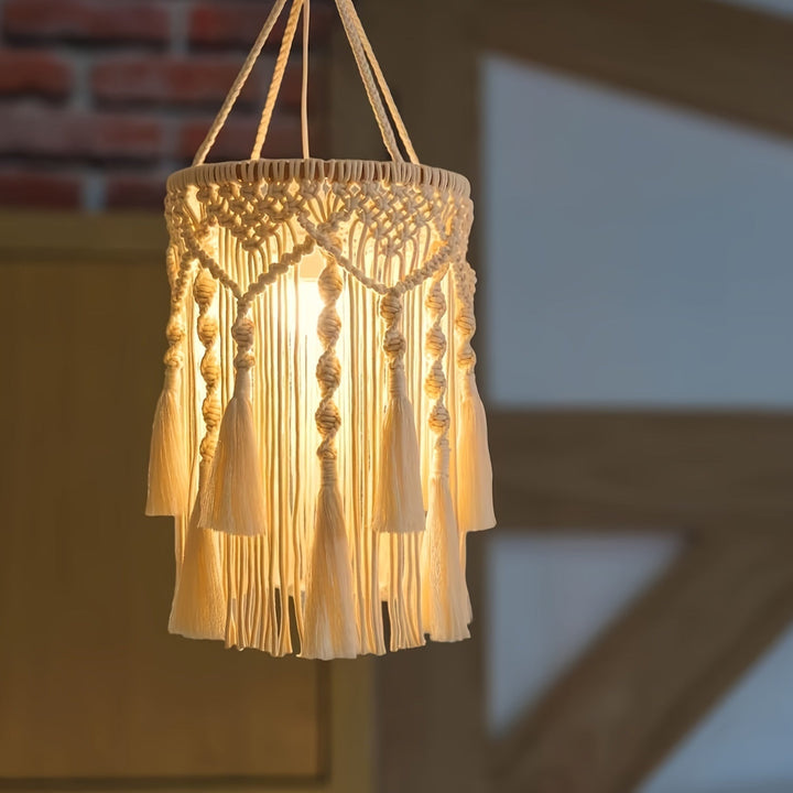 Lisslune | BohoGlow - Handwoven Macrame Pendant Light