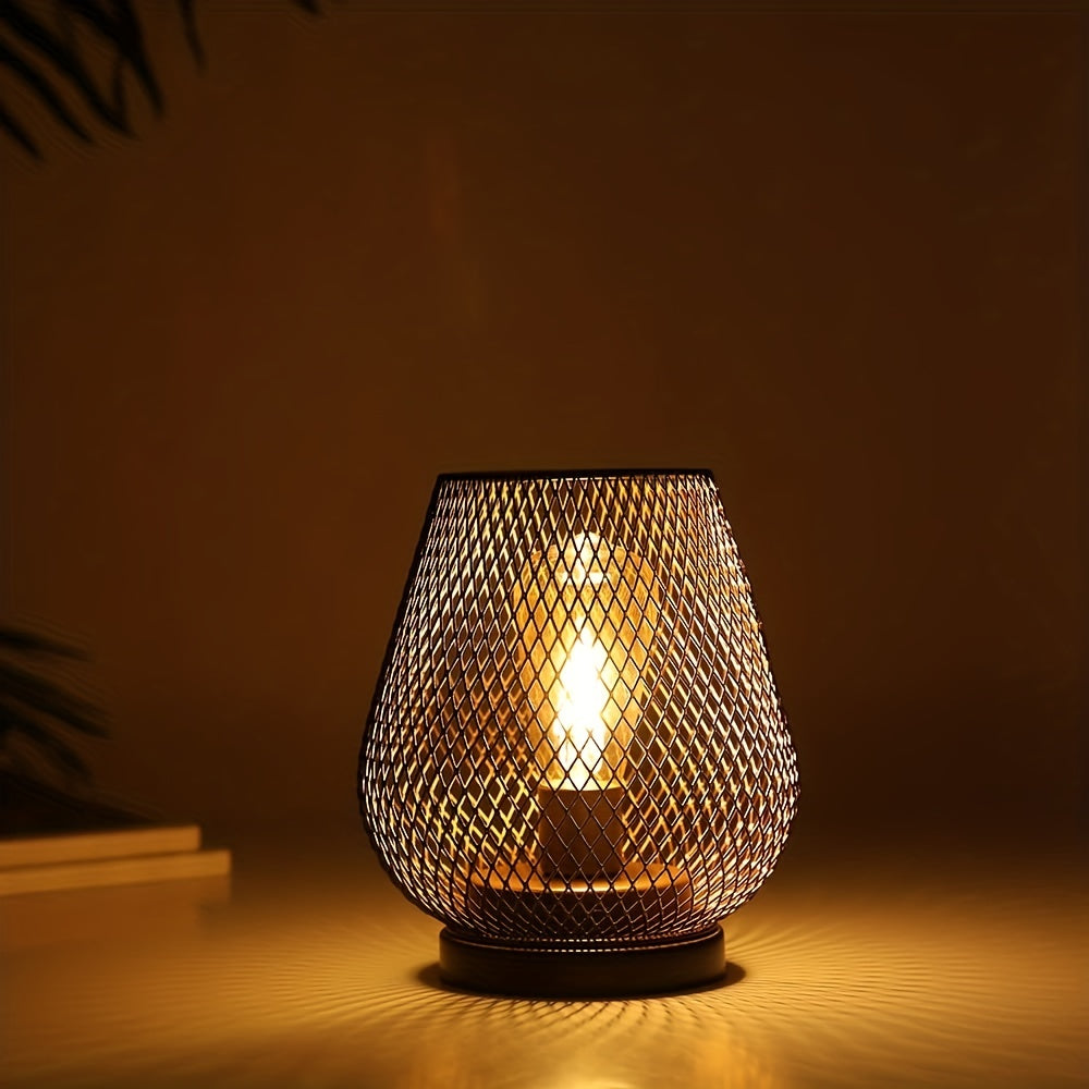 Lisslune | RusticMesh Table Lamp Set – Industrial Style and Atmospheric Lighting