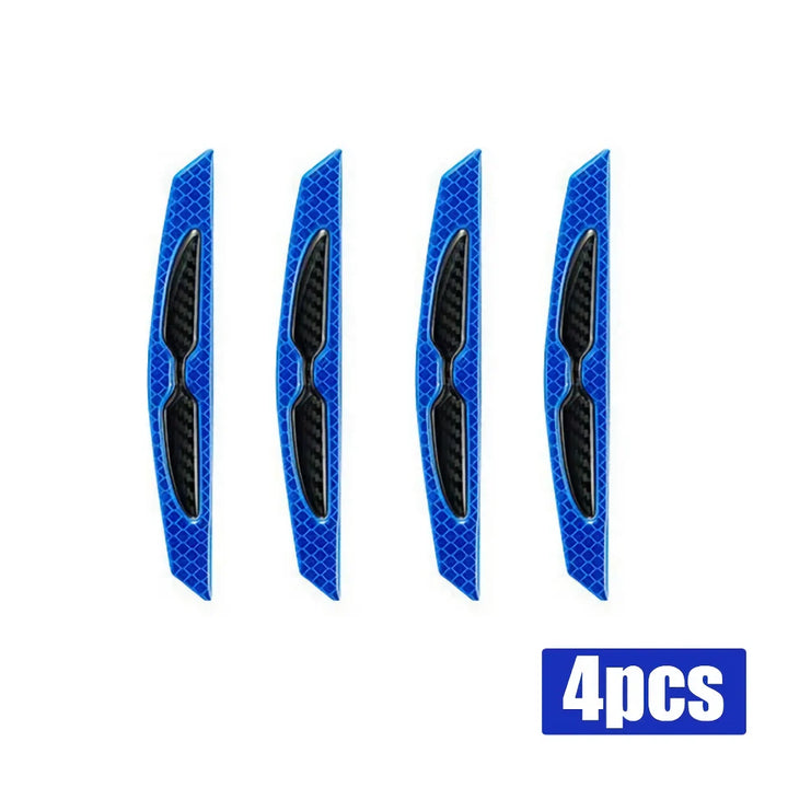 Lisslune | Reflective Car Door Edge Protector Stickers - 4Pk Anti-Collision Protection Strips