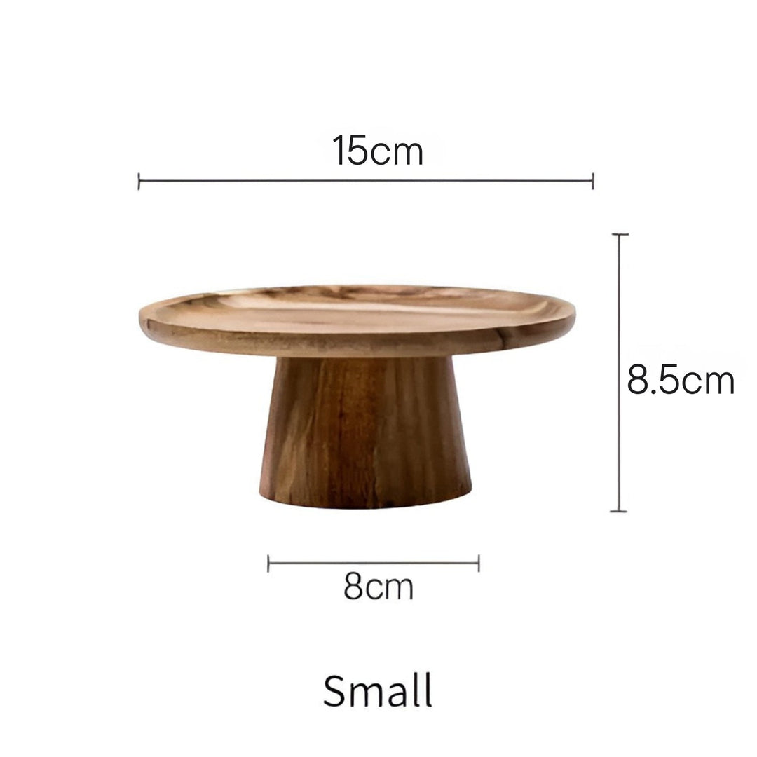 Lisslune | High Stand Wooden Cake Plate