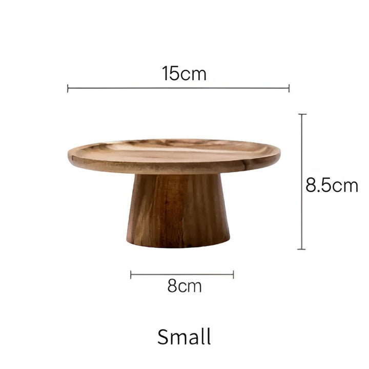 Lisslune | High Stand Wooden Cake Plate