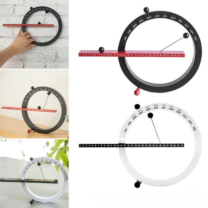 Lisslune | Magnetic Perpetual Calendar with Dry Erase Surface for Home & Office Organization