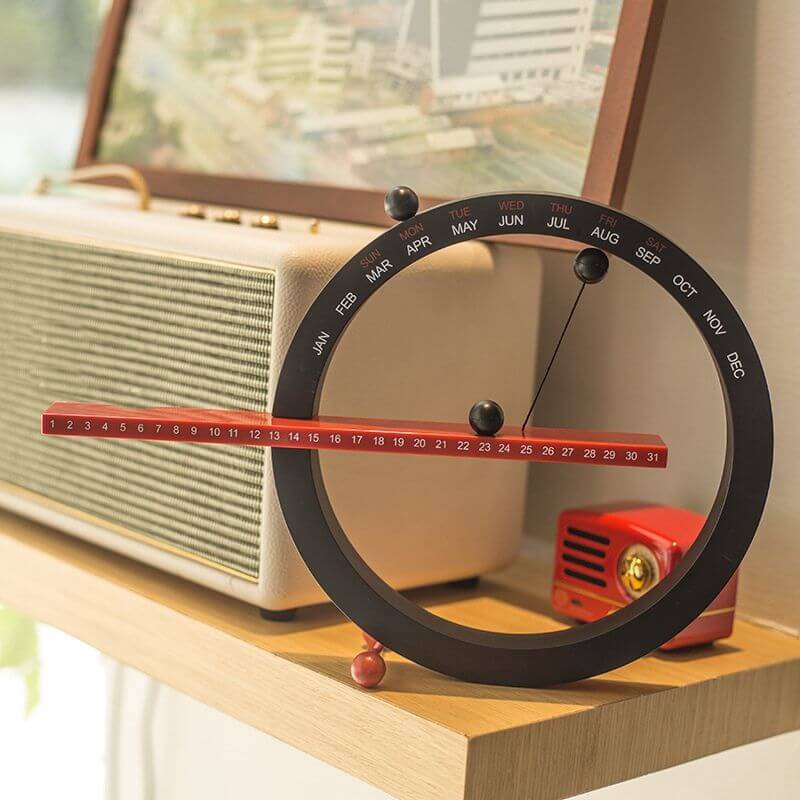 Lisslune | Magnetic Perpetual Calendar with Dry Erase Surface for Home & Office Organization