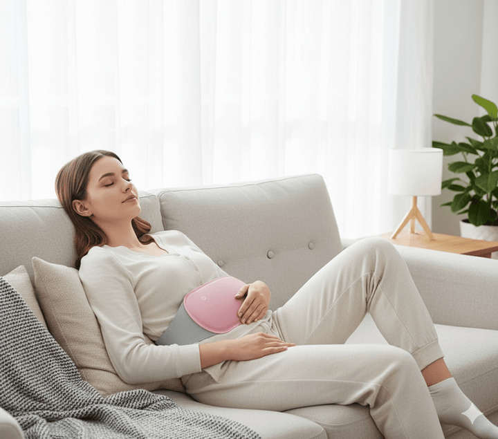 Lisslune | CALMCORE – Electric Abdominal Heating Pad with Heat & Vibration