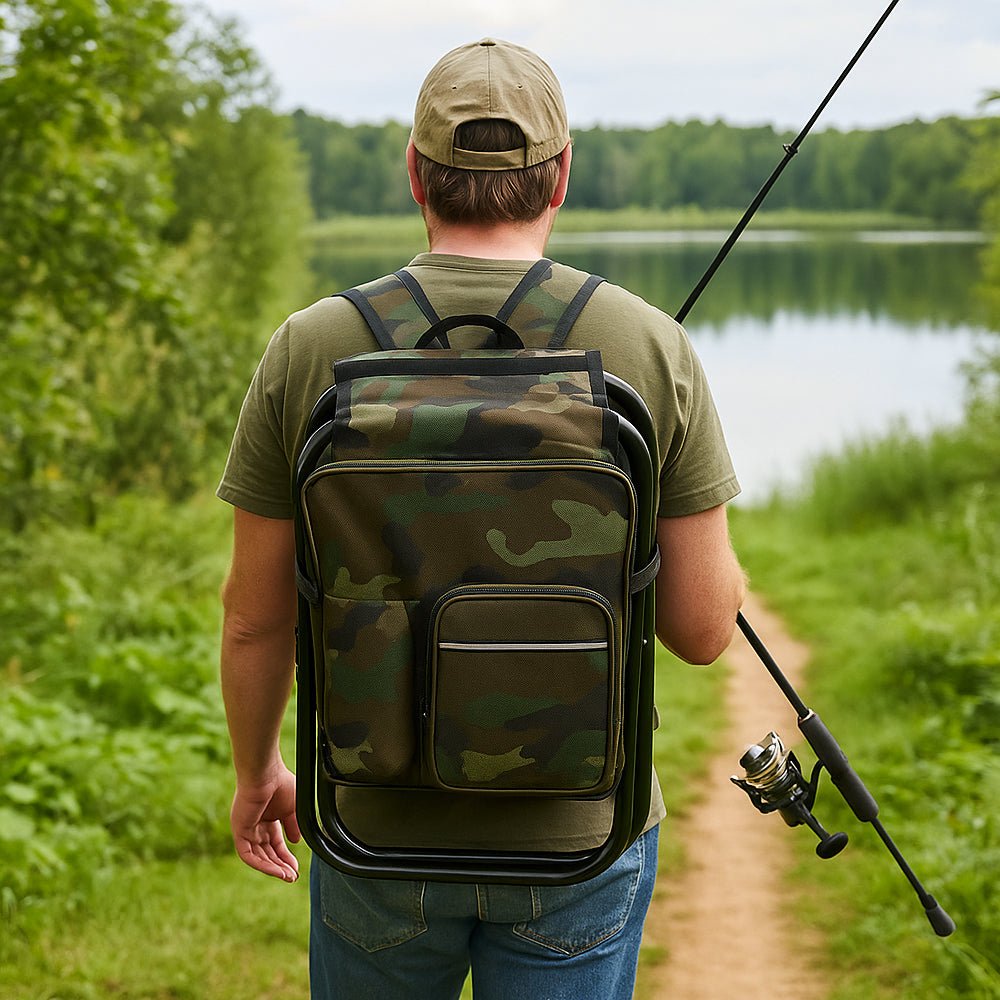 Lisslune | Camochair Pack – 3-in-1 Backpack, Cooler & Folding Chair for Outdoor Adventures