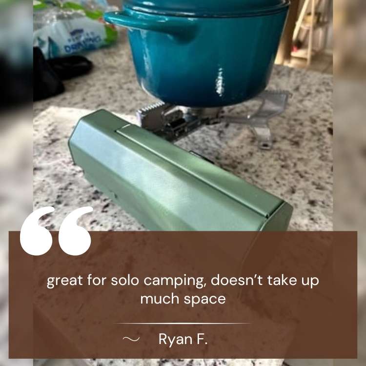 Lisslune | Camping Gas Burner | Windproof, Fuel-Efficient & Compact for Outdoor Cooking Adventures