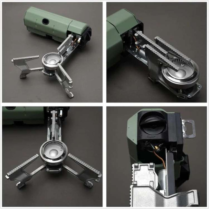 Lisslune | Camping Gas Burner | Windproof, Fuel-Efficient & Compact for Outdoor Cooking Adventures