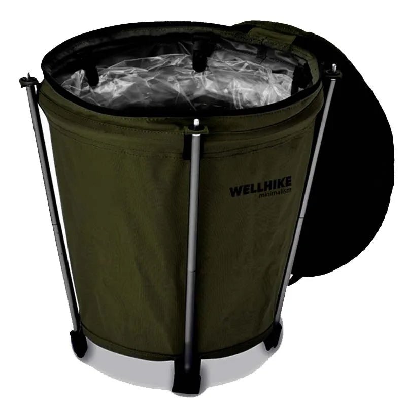 Lisslune | Camptrash AM – Foldable Outdoor Trash Can with Waterproof Lining
