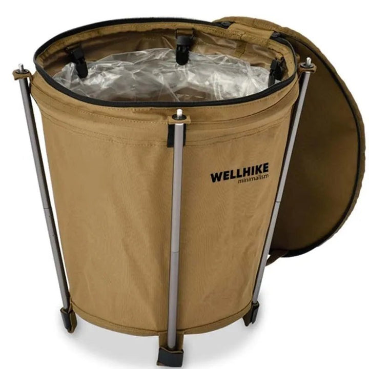 Lisslune | Camptrash AM – Foldable Outdoor Trash Can with Waterproof Lining
