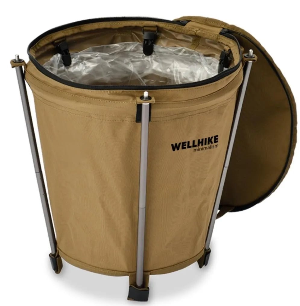 Lisslune | Camptrash AM – Foldable Outdoor Trash Can with Waterproof Lining