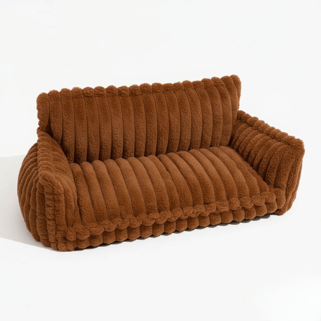 Lisslune | CANILUX – Orthopedic Dog Bed with Raised Headrest & Soft Cushion