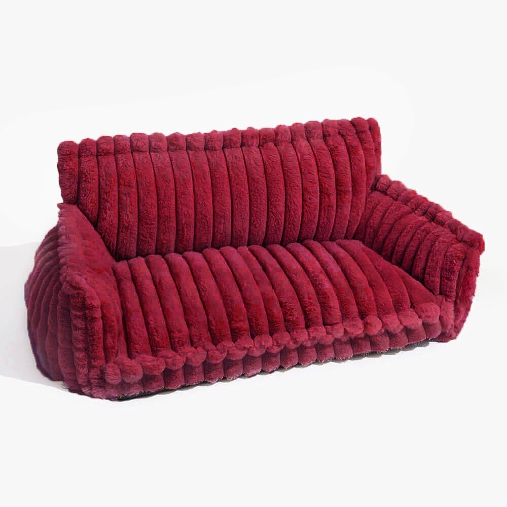 Lisslune | CANILUX – Orthopedic Dog Bed with Raised Headrest & Soft Cushion