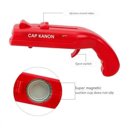 Lisslune | Cap-launching Bottle Opener "BlastCap" – Up to 16 meter range