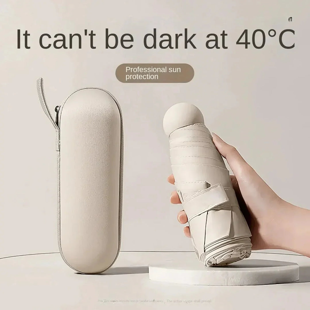 Lisslune | Capbrella Compact Umbrella – Ultra-Light Capsule Design for Stylish, Space-Saving Rain Protection