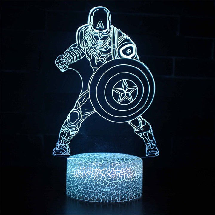 Lisslune | 3D Lamp Marvel Captain America Battle