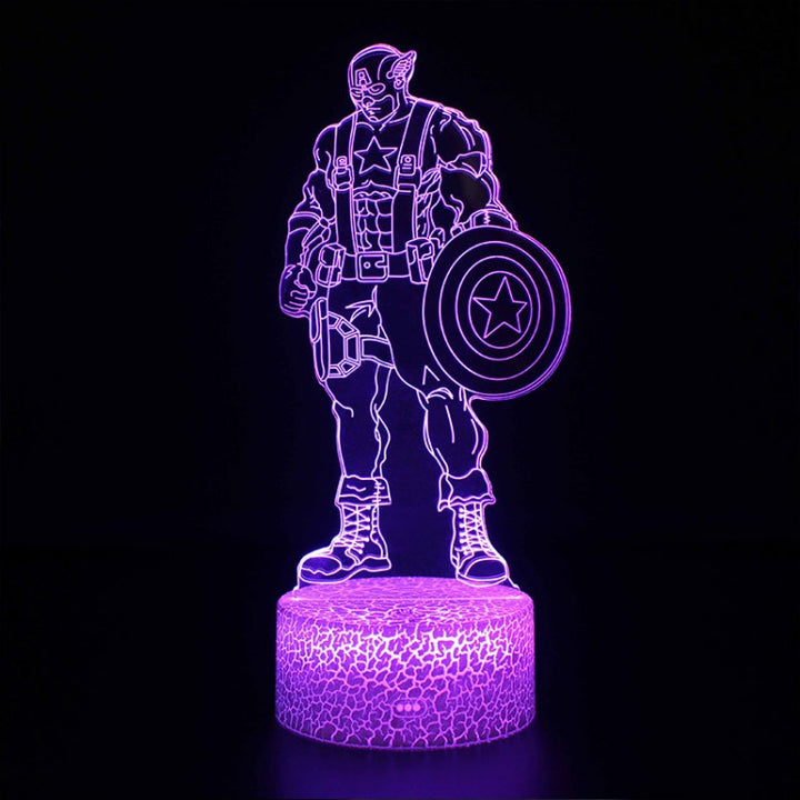 Lisslune | 3D Lamp Marvel Captain America