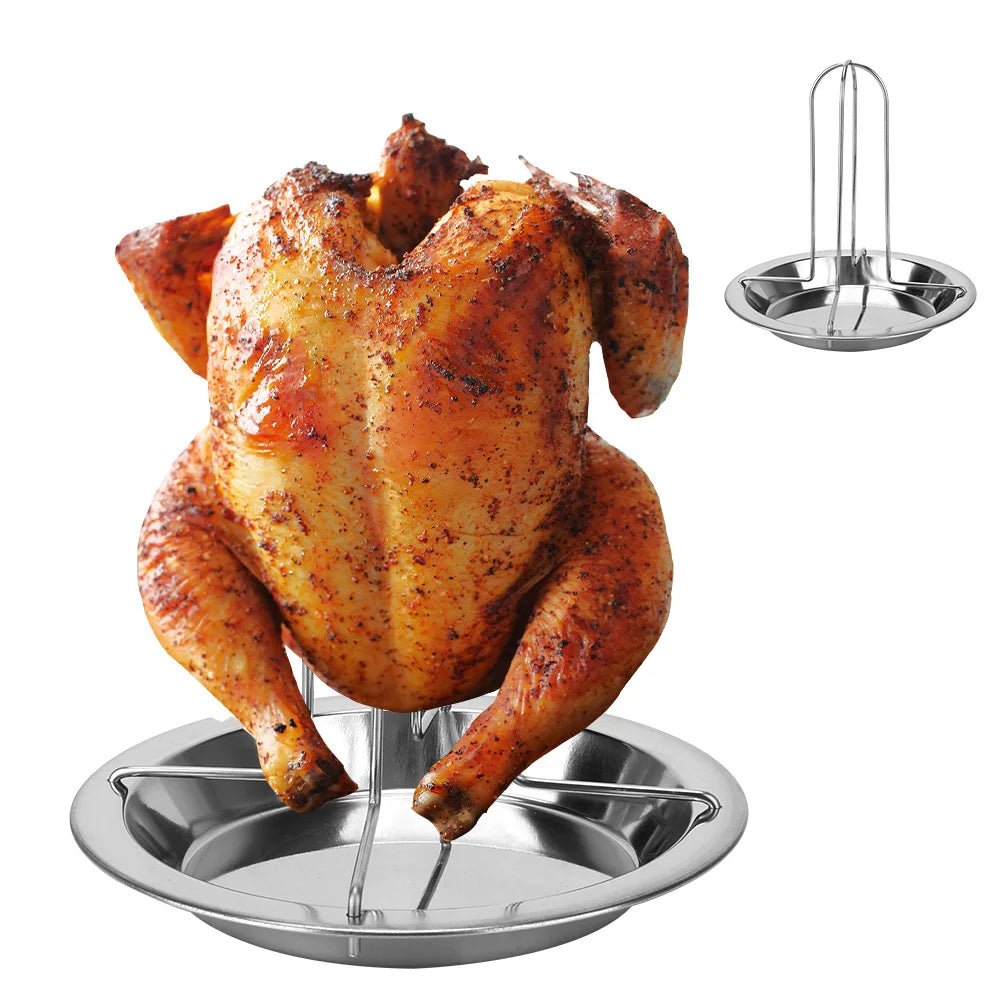 Lisslune | CARBONROAST RACK – Non-Stick Chicken Roaster for Even BBQ Grilling