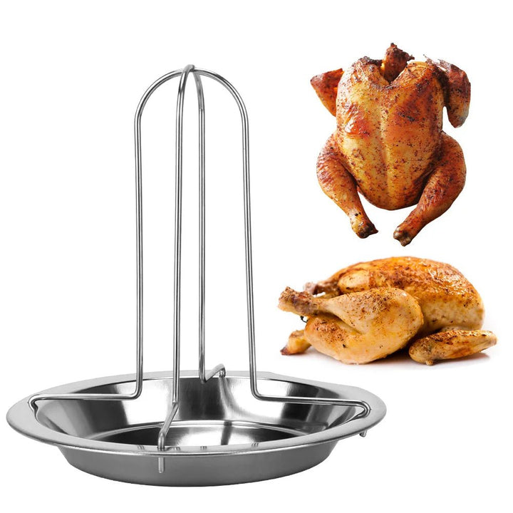 Lisslune | CARBONROAST RACK – Non-Stick Chicken Roaster for Even BBQ Grilling