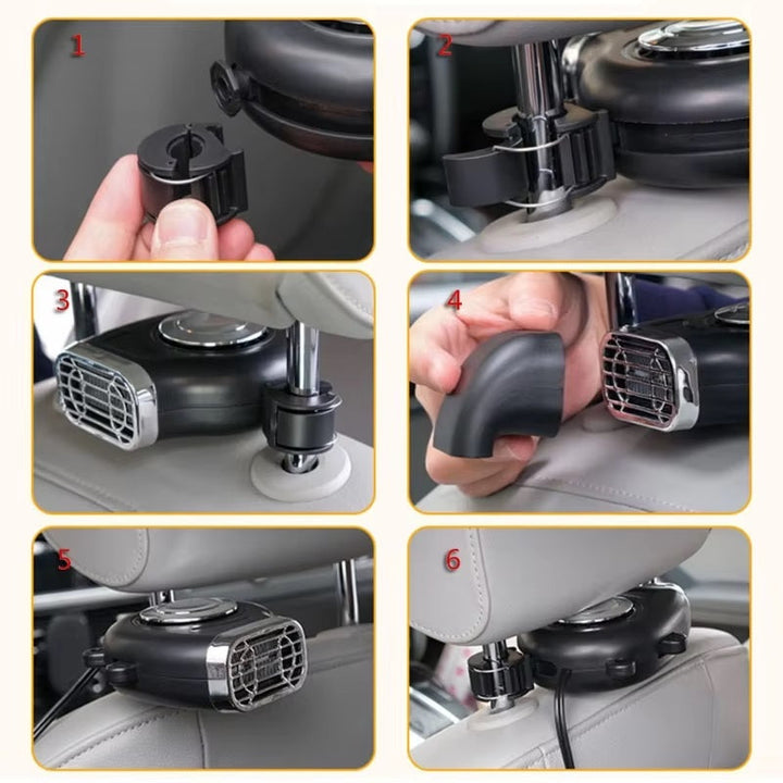 Lisslune | 12V Portable Car Heater with 360° Angle Adjustment