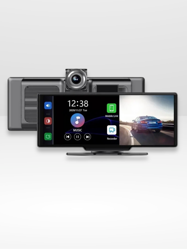 Lisslune | Wireless CarPlay Screen with Built-in 4K Dashcam & Optional Rear Camera – 10.26" IPS Display