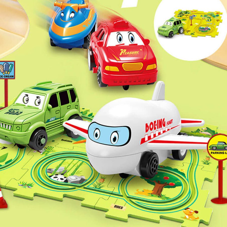 Lisslune | Carpuzzle – Creative race track puzzle with car & accessories