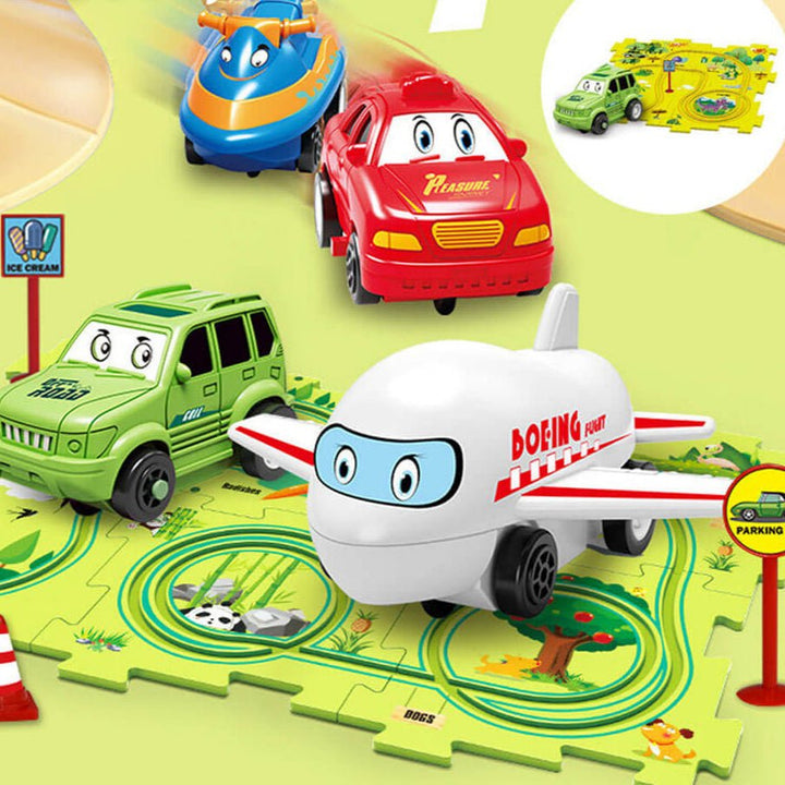 Lisslune | Carpuzzle – Creative race track puzzle with car & accessories
