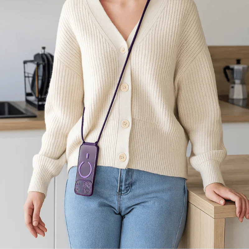 Lisslune | CarryLink – Adjustable Phone Lanyard with Clear MagSafe Case