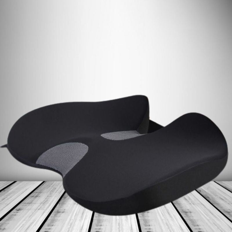 Lisslune | Ergonomic Memory Foam Car Seat Cushion – Tailbone & Sciatica Support Pillow