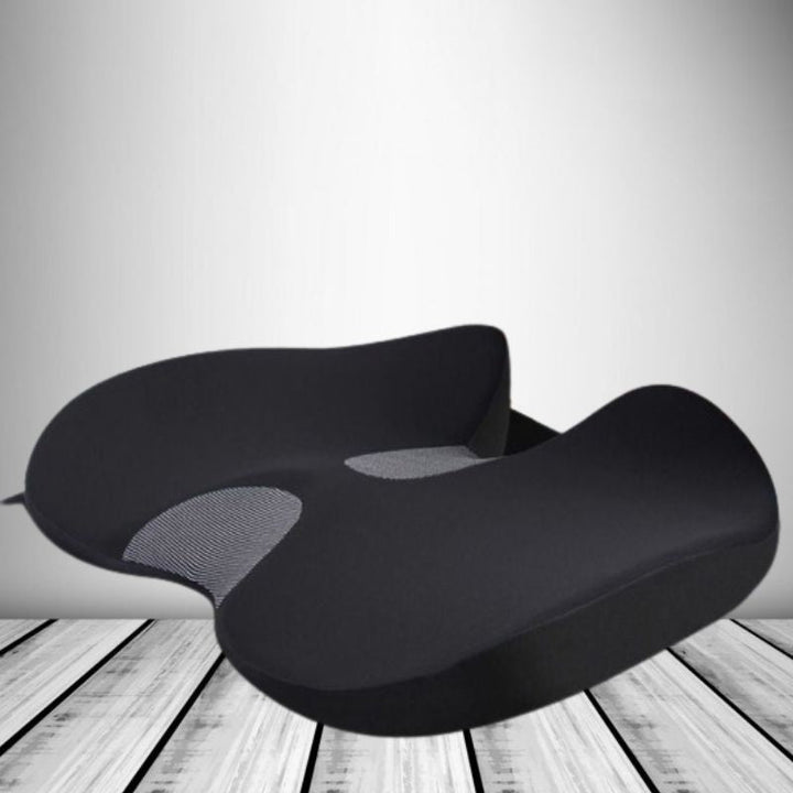 Lisslune | Ergonomic Memory Foam Car Seat Cushion – Tailbone & Sciatica Support Pillow