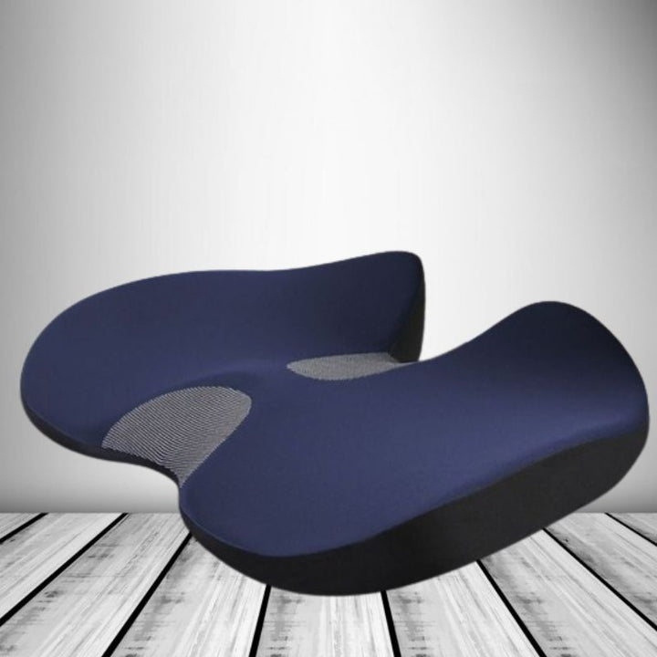 Lisslune | Ergonomic Memory Foam Car Seat Cushion – Tailbone & Sciatica Support Pillow