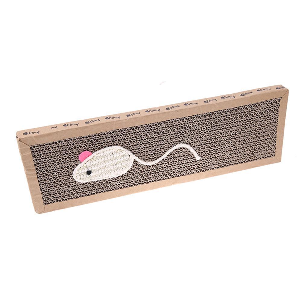 Lisslune | Interactive cat scratching board with mouse/fish design and comfortable bed function