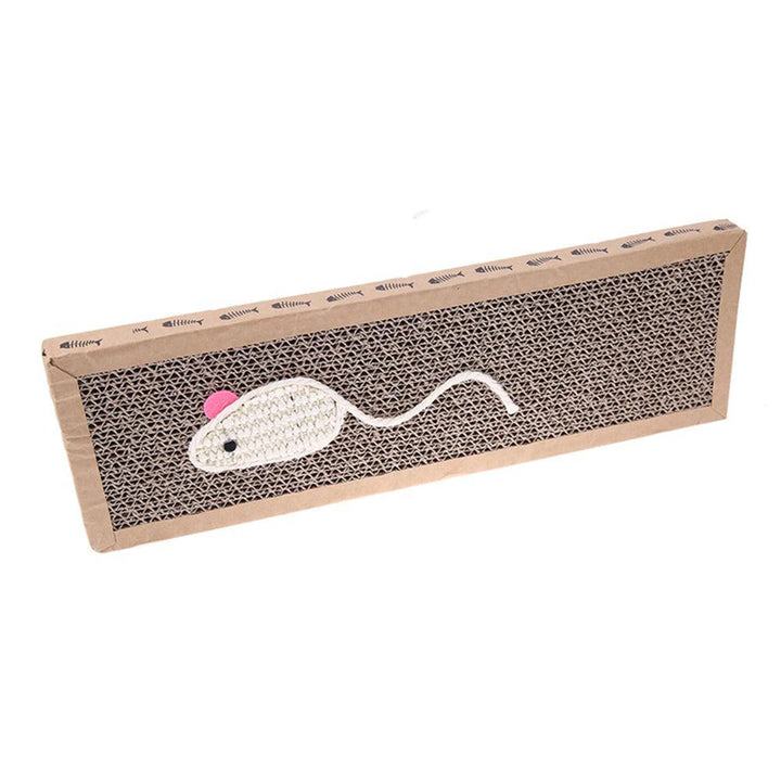 Lisslune | Interactive cat scratching board with mouse/fish design and comfortable bed function