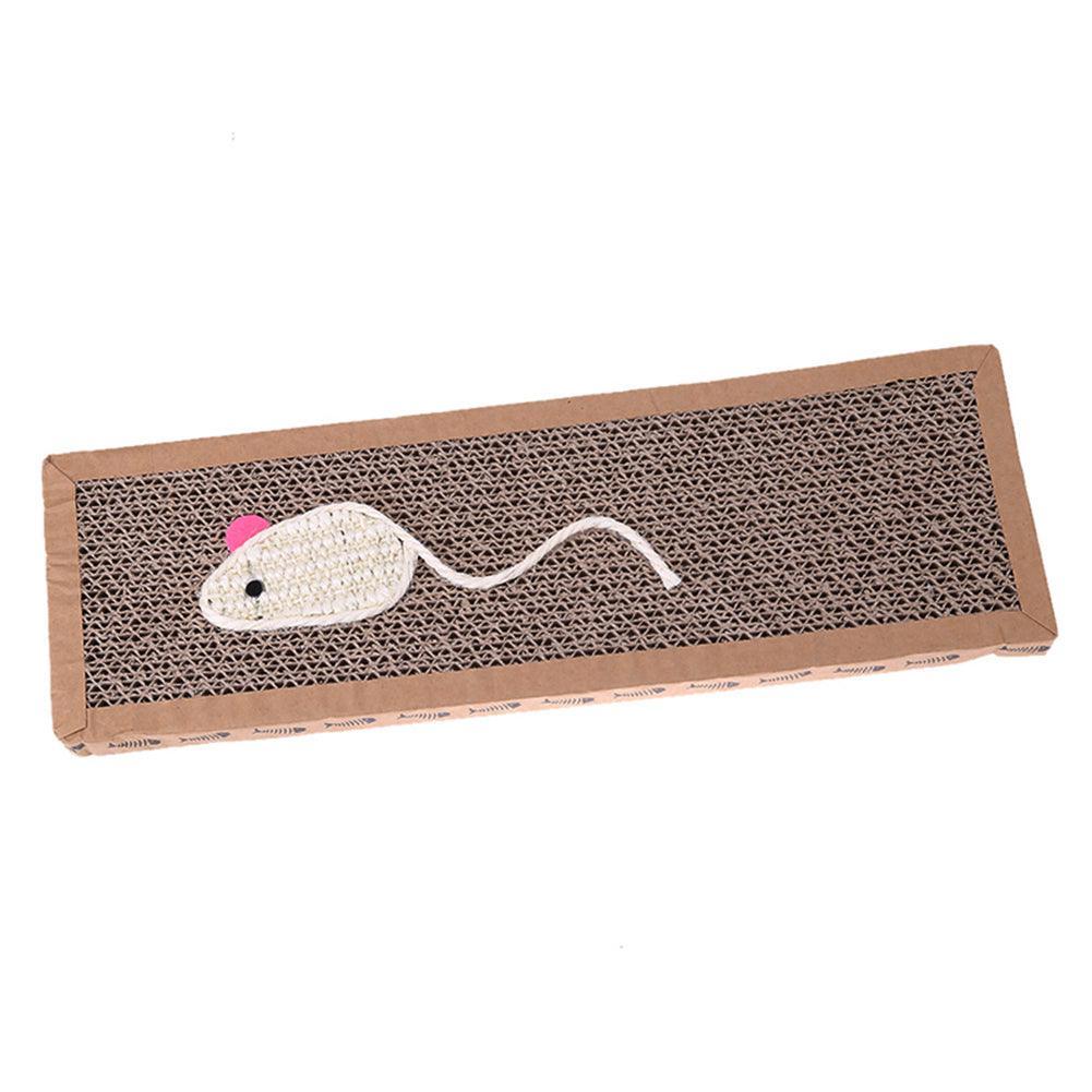 Lisslune | Interactive cat scratching board with mouse/fish design and comfortable bed function