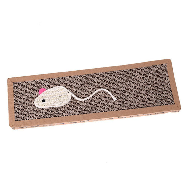 Lisslune | Interactive cat scratching board with mouse/fish design and comfortable bed function