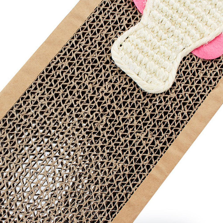 Lisslune | Interactive cat scratching board with mouse/fish design and comfortable bed function